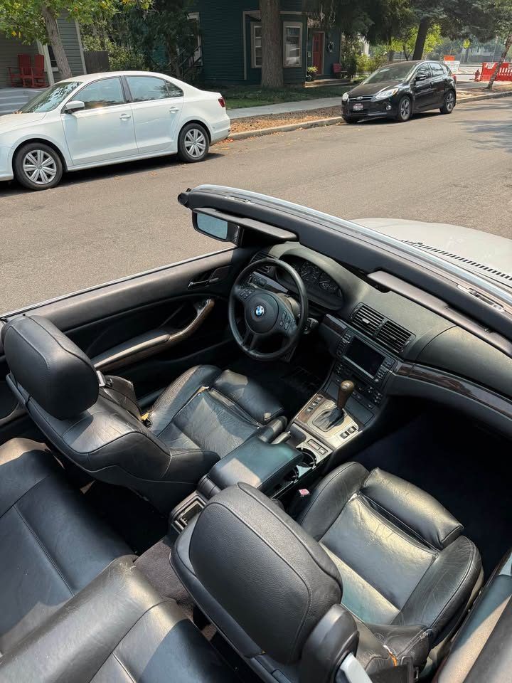 Interior: Light leather wear, no tears visible